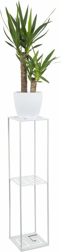 STOJAN NA KVETINÁČ DOUBLE FRAME 100X24X24 CM BIELA