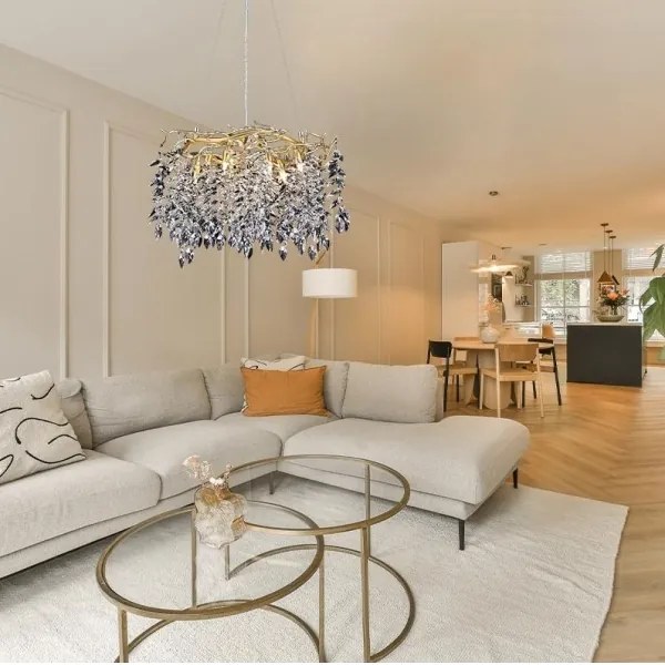 Krištáľový luster na lanku 9xG9/40W/230V zlatá