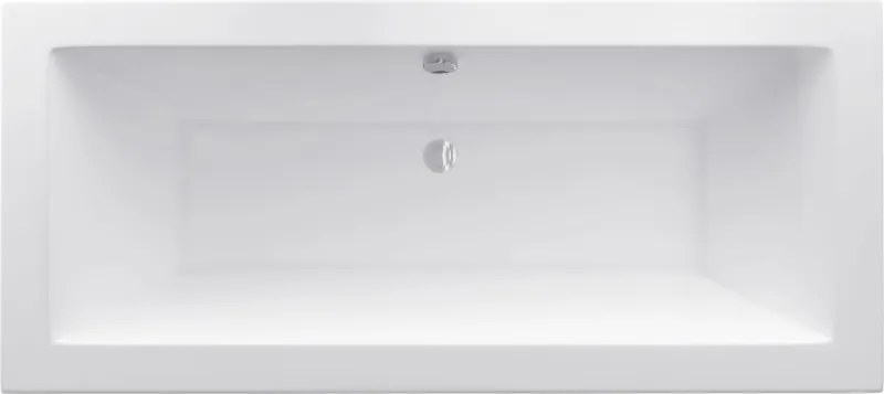 Mexen Cube obdĺžniková vaňa 160 x 70 cm s panelom, biela - 55051607000X