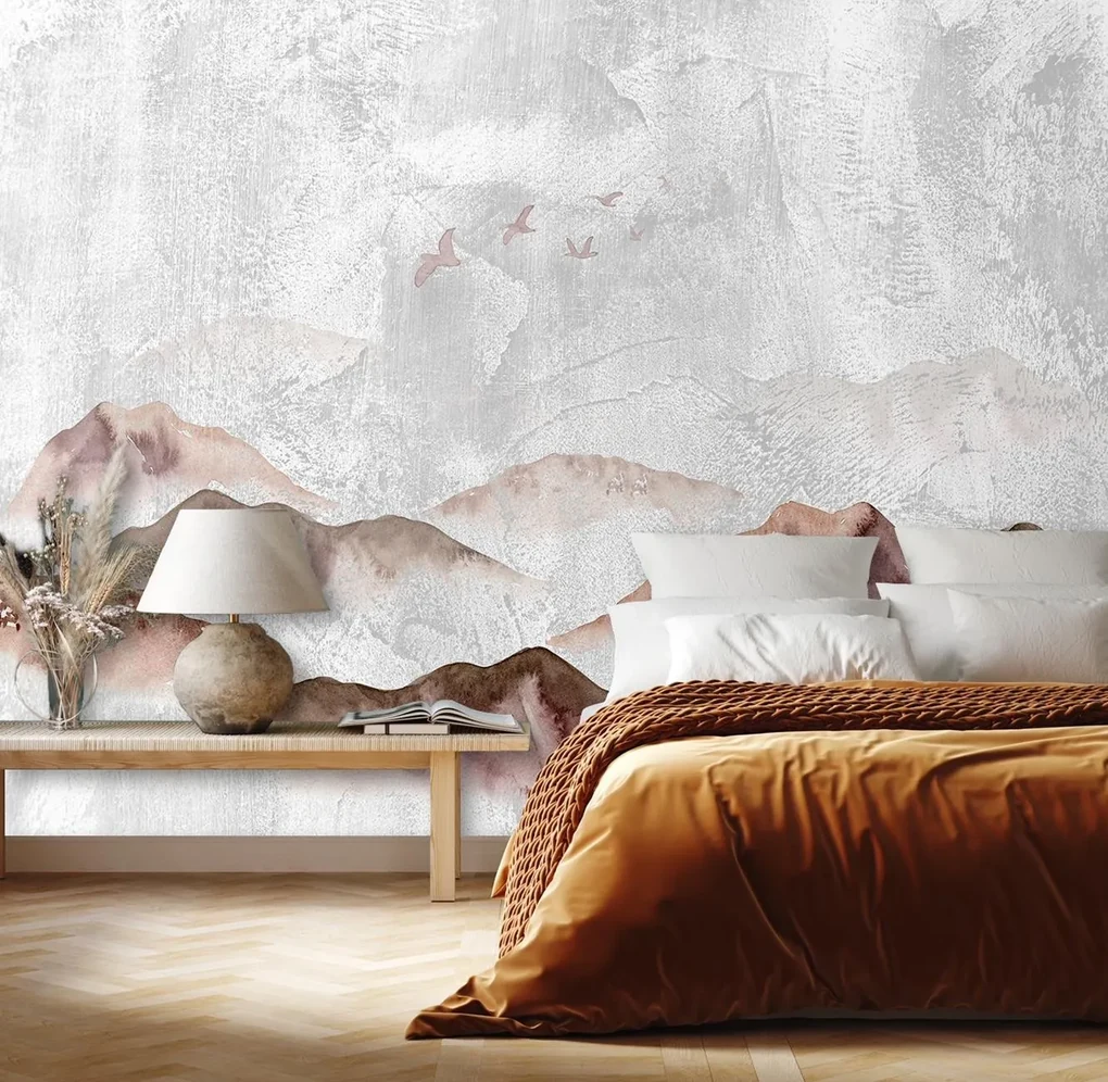Gario Fototapeta Vtáky nad horami Materiál: Vliesová, Rozmery: 150 x 105 cm