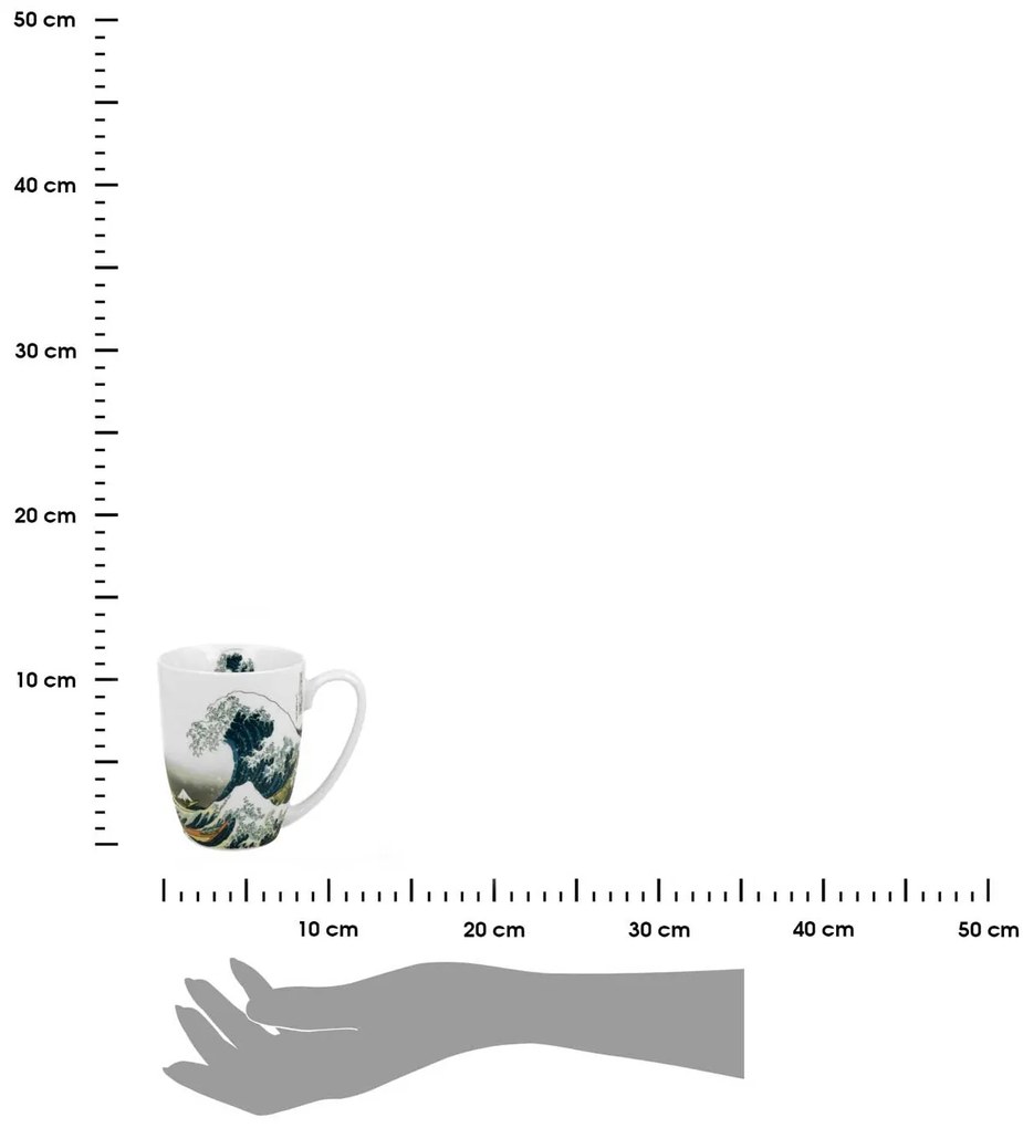 Duo Porcelánový hrnček Hokusai The Great Wave 350 ml