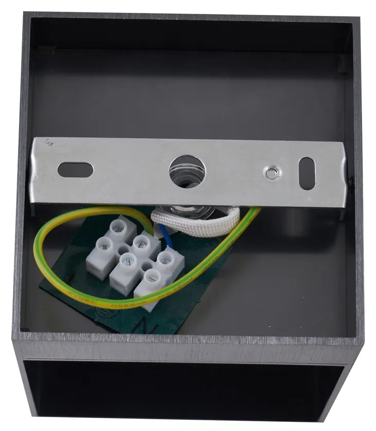 Moderné nástenné svietidlo Gunmetal so svetelným efektom - Transfer Groove