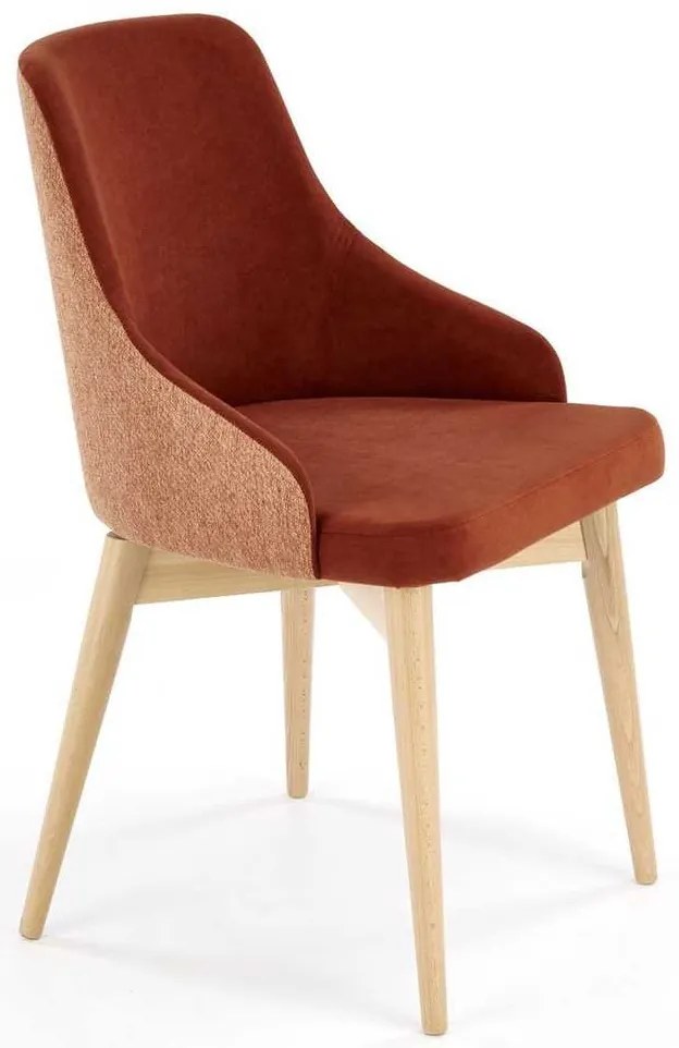 Jedálenská stolička Taberu, oranžová / buk