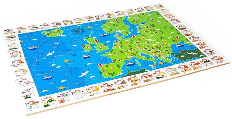 Bigjigs Toys Puzzle Európske pamiatky
