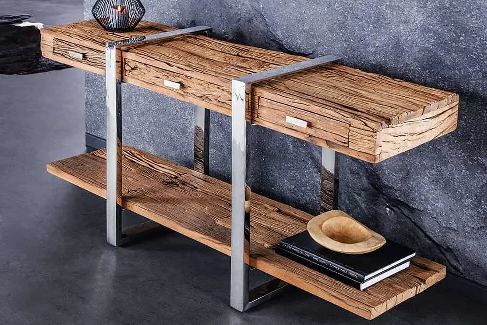 Luxusný konzolový stolík z masívu Barracuda Teak 140cm