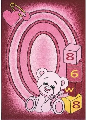 Spoltex Detský koberec Toys pink C 126, 133 x 195 cm