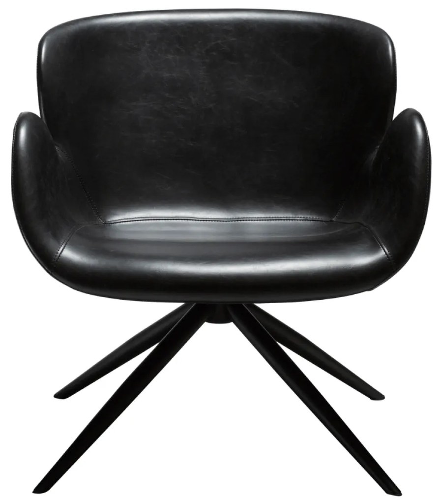 GAIA ČALÚNENÉ LOUNGE KRESLO black/black