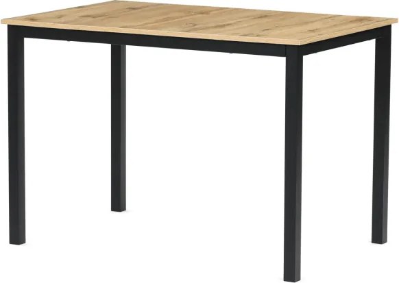 Jedálenský stôl 110x70 cm GDT-202 OAK divoký dub / čierny