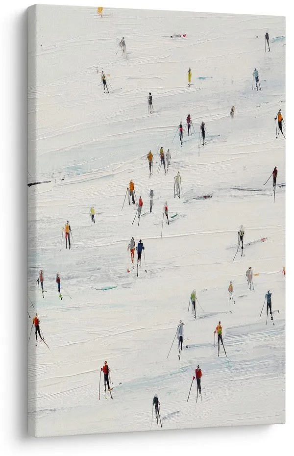 Obraz zimné radovánky na svahu