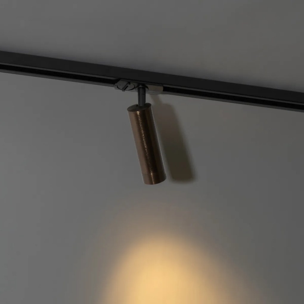 Moderný reflektor tmavá bronz pre jednofázový koľajnicový systém 35mm - Iconic Jeana Luxe