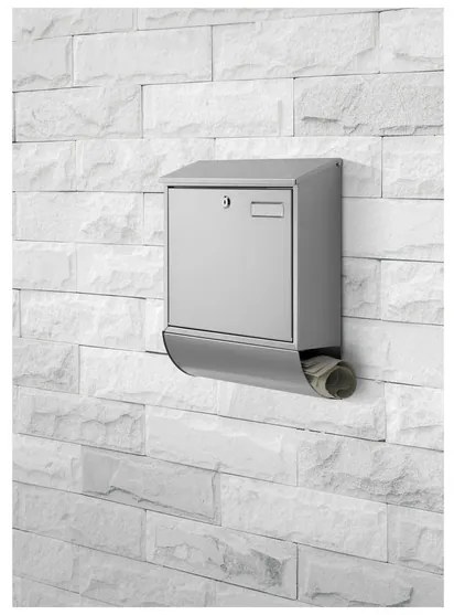 Livarno home Poštová schránka (strieborná) (100378803)