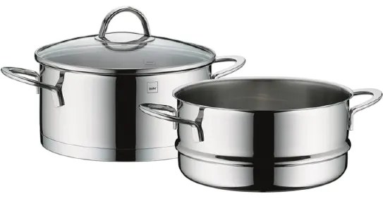 Kela Hrniec naparovací s pokrievkou nehrdz. oceľ CALIN, 20 cm