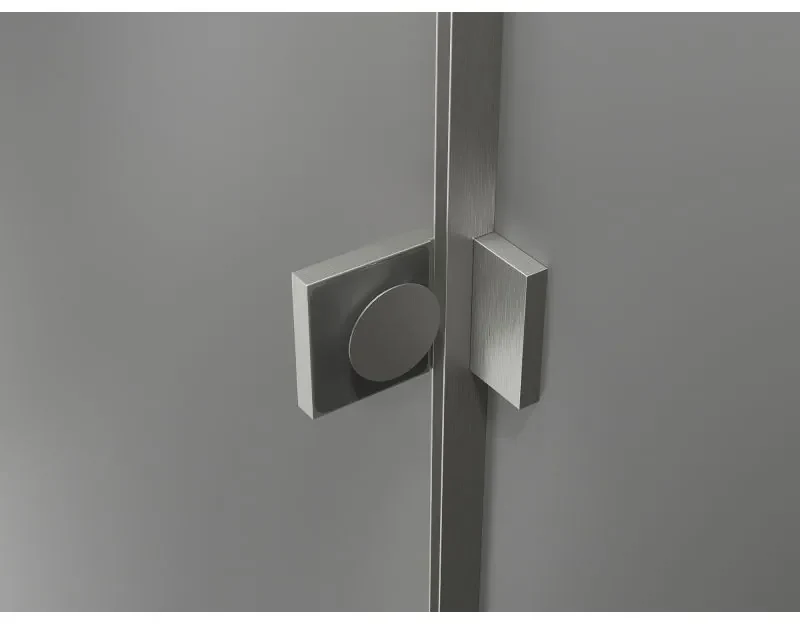 Mexen Lunar, L Duo výklopný sprchový kút 90 x 75 cm, 8mm číre sklo, oceľový profil, 834L-090L-075P-97-00