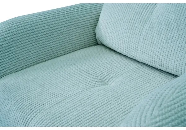 Čalúnené kreslo CLOUDY tyrkysové