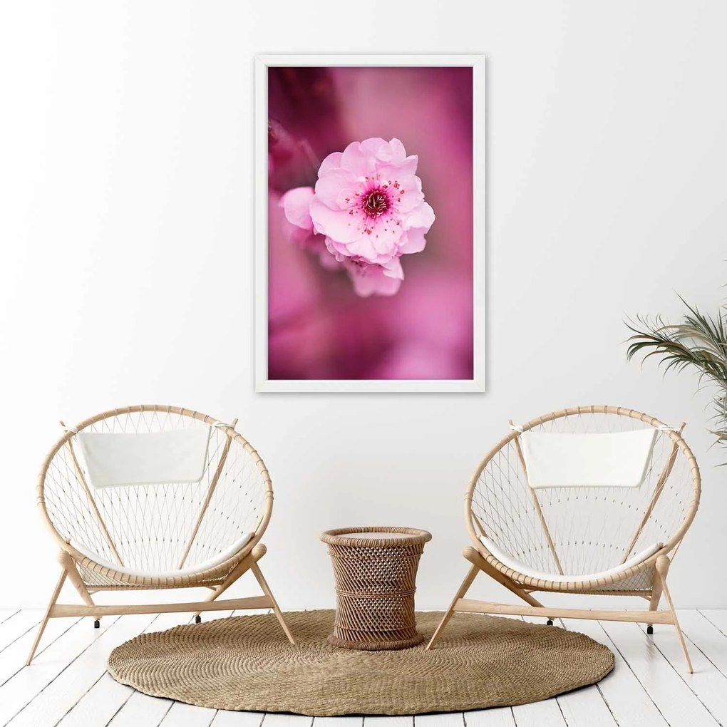 Gario Plagát Čerešňový kvet v záhrade Farba rámu: Bez rámu, Rozmery: 40 x 60 cm