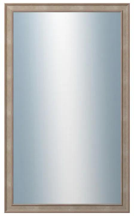 DANTIK - Zrkadlo v rámu, rozmer s rámom 60x100 cm z lišty TOOTH malá strieborná (3162)