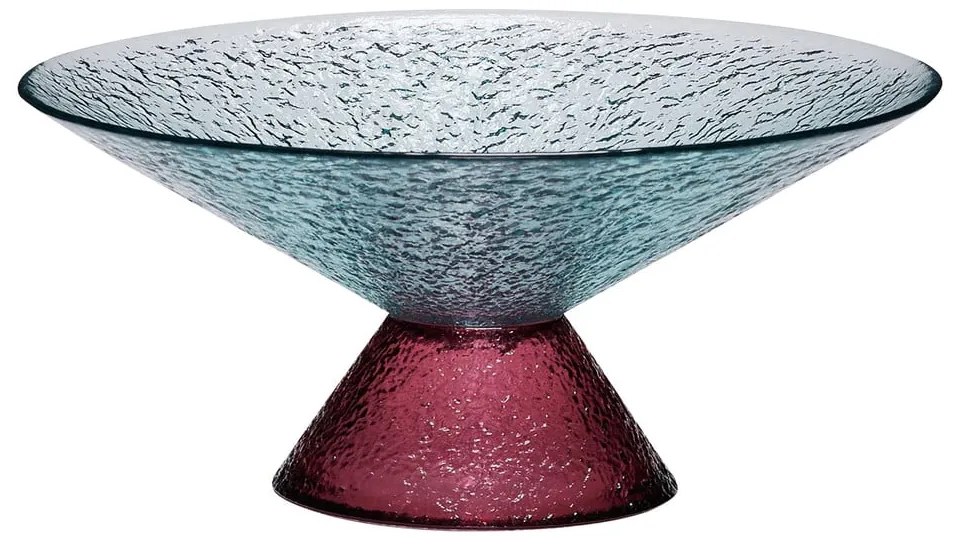 Červeno-modrá sklenená misa na ovocie ø 25 cm Bonbon – Hübsch