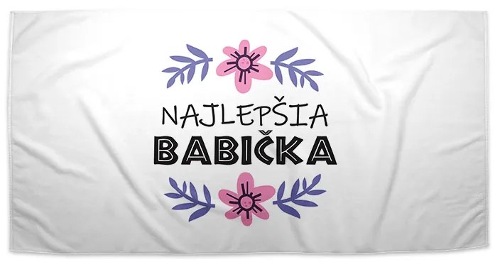 Sablio Uterák Najlepšia babička - 70x140 cm