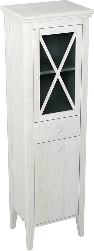 Cross CR215 skrinka vysoká košom 49x170x39 cm, pravá, starobiela