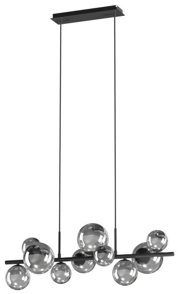 ONLI - Luster na lanku PALOMA 10xG9/3W/230V čierna/dymová