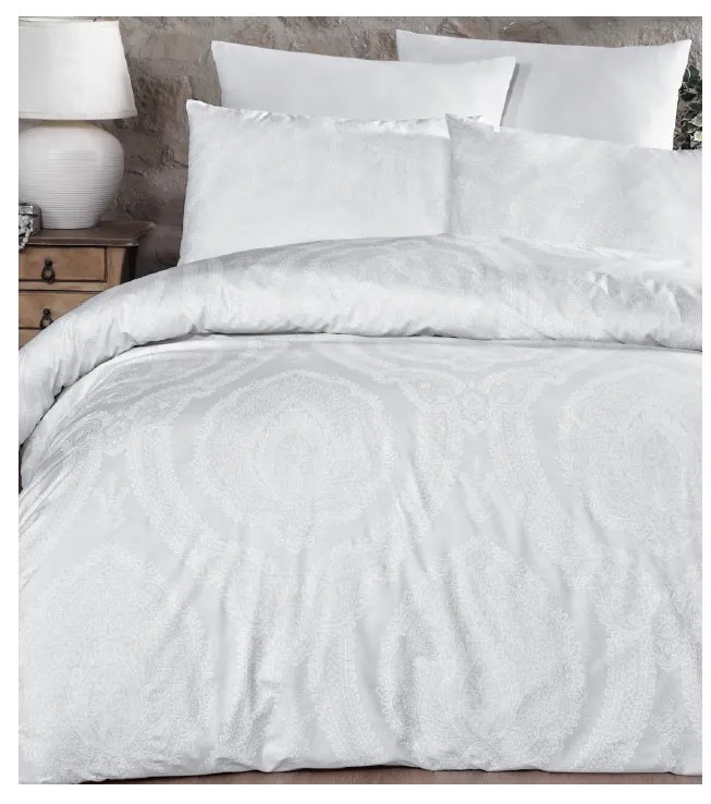 Obliečky bavlnené Benard biele EMI, Francúzsky set1 200x220 + 2x (70x90)