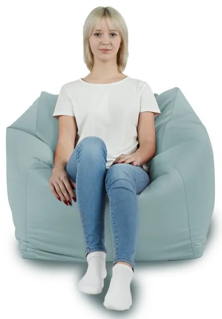 Sedací vak AMALFI plyš mätový