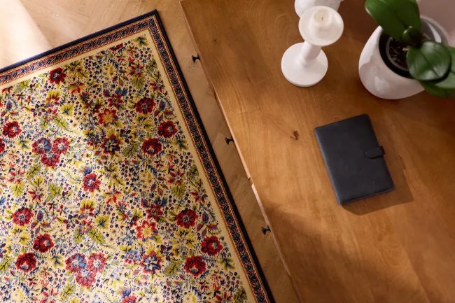 Koberec Agnella Optimal Floriana krémový