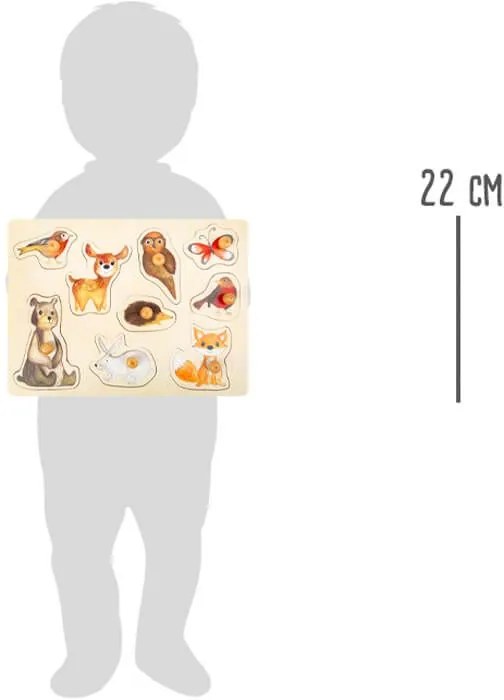 Small Foot Drevené puzzle Lesné zvieratá