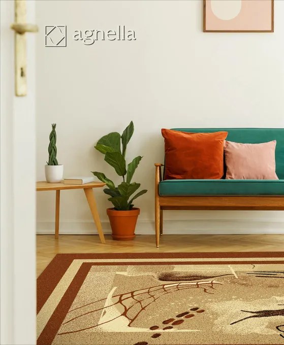 Koberec Agnella Standard Ustronie hnedý