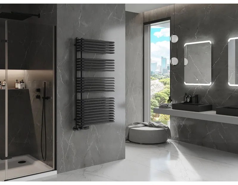 Mexen Amor vykurovacie teleso 1200 x 600 mm, 1003 W, čierna, W120-1200-600-00-70