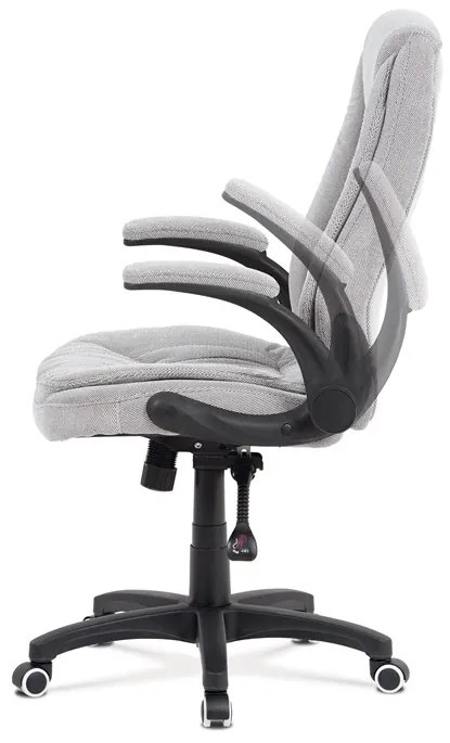 BONTEC Kancelárske kreslo, synchrónny mechanizmus, strieborná látka, KA-G303 SIL2 Farba: Strieborná