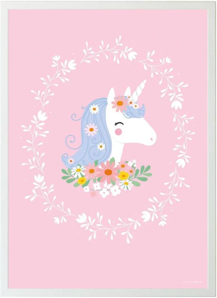 A Little Lovely Company Detský plagát Lovely Unicorn 50 x 70 cm