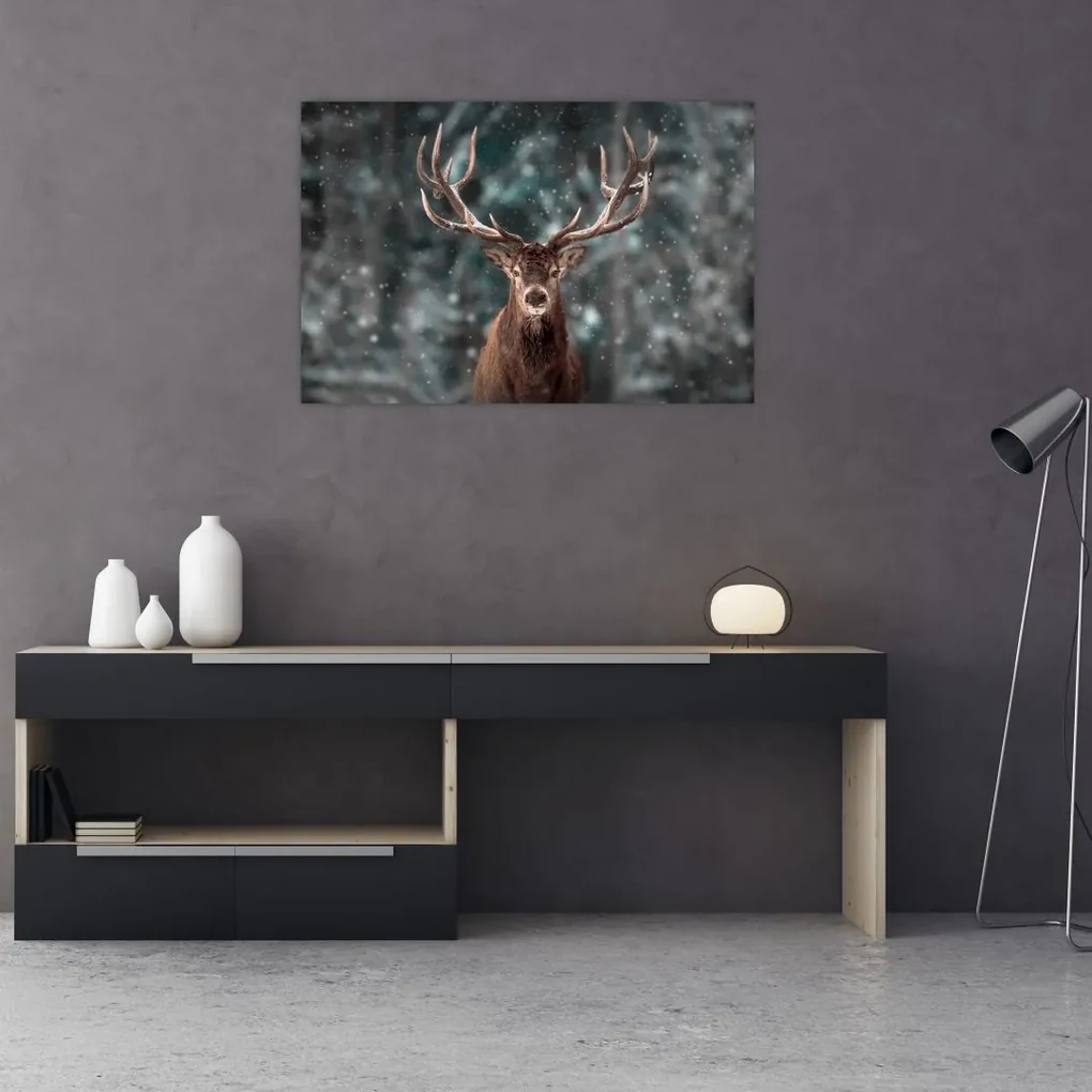 Obraz - Majestátnosť jeleňa (90x60 cm)