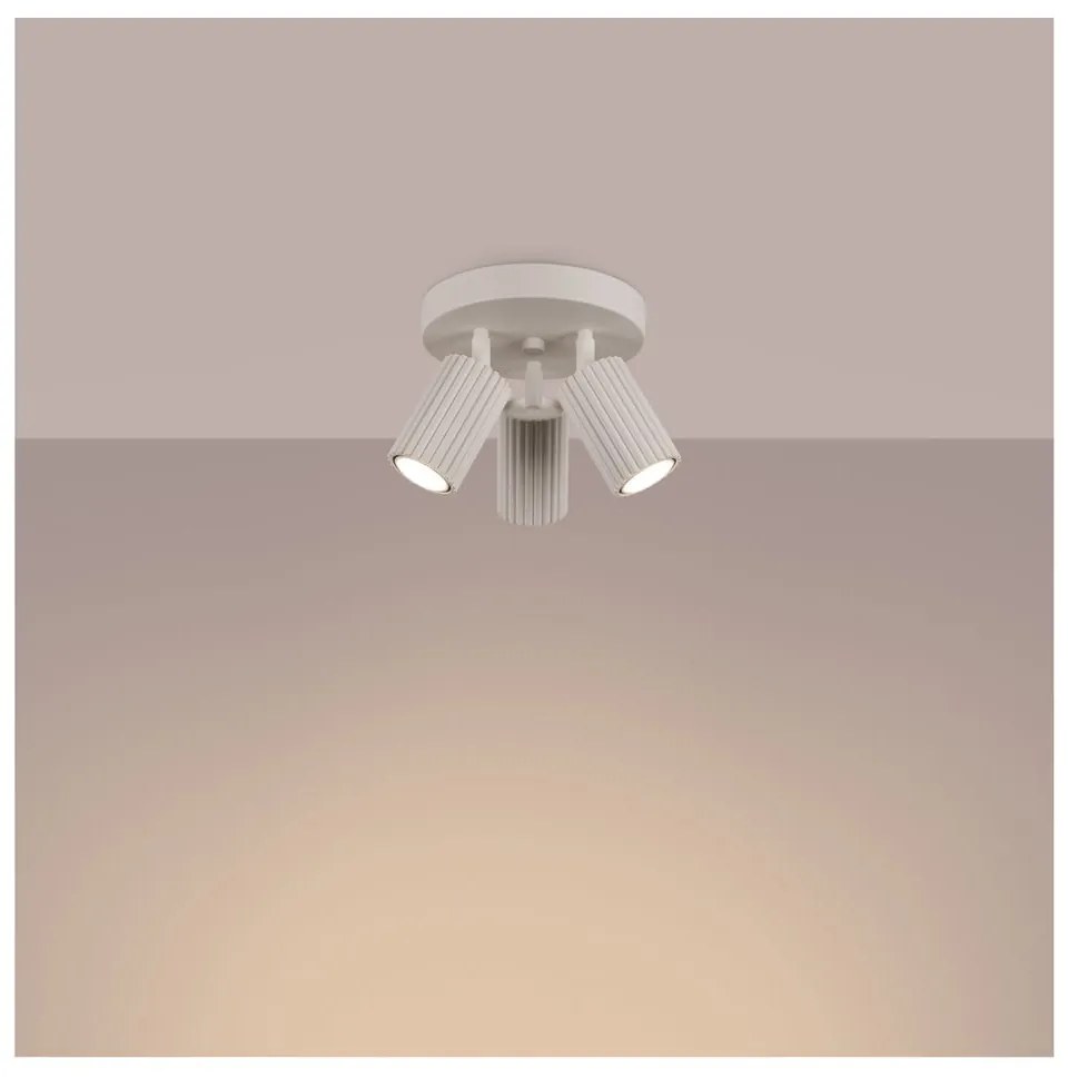 Krémovobiele bodové svietidlo Gleam – Sollux