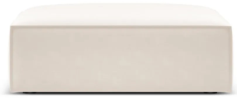 Béžová zamatová podnožka Vanda – Mazzini Sofas