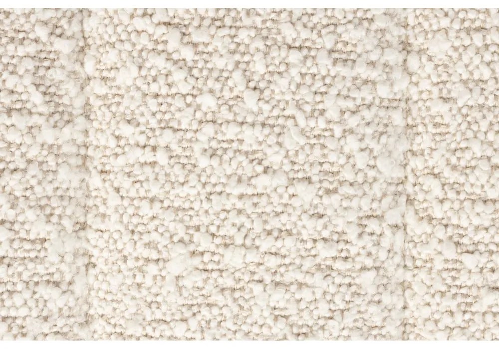 Biele kreslo z textílie bouclé Jax – White Label