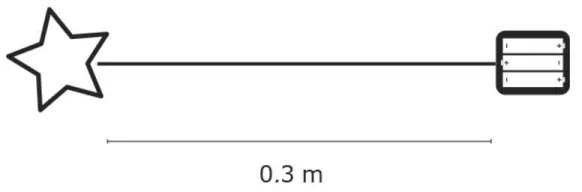 Vianočné dekorácie vnútorné IP20 STAR 30xLED/3W/4,5V