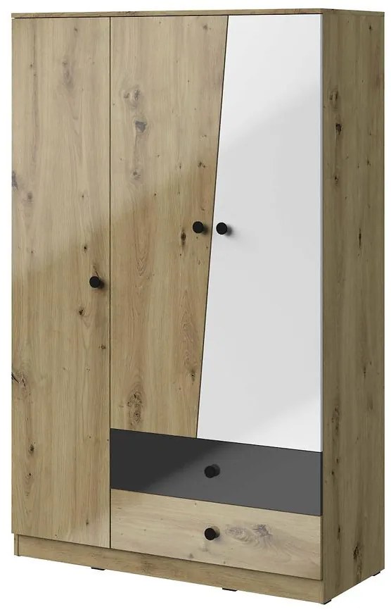 Skriňa Nero 03 120 – Čierna Lesk