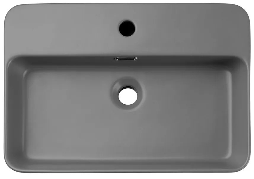 Umývadlo na dosku TRUST 2 matné svetlosivé