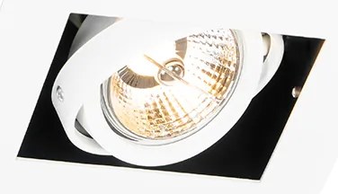 Sada 6 moderných zapustených bodových svetiel biela nastaviteľná - Oneon 70