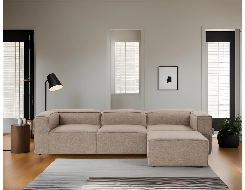 Rohová sedačka Forewona (hnedá). Akcia -17%. Vlastná spoľahlivá doprava až k Vám domov. 1106833