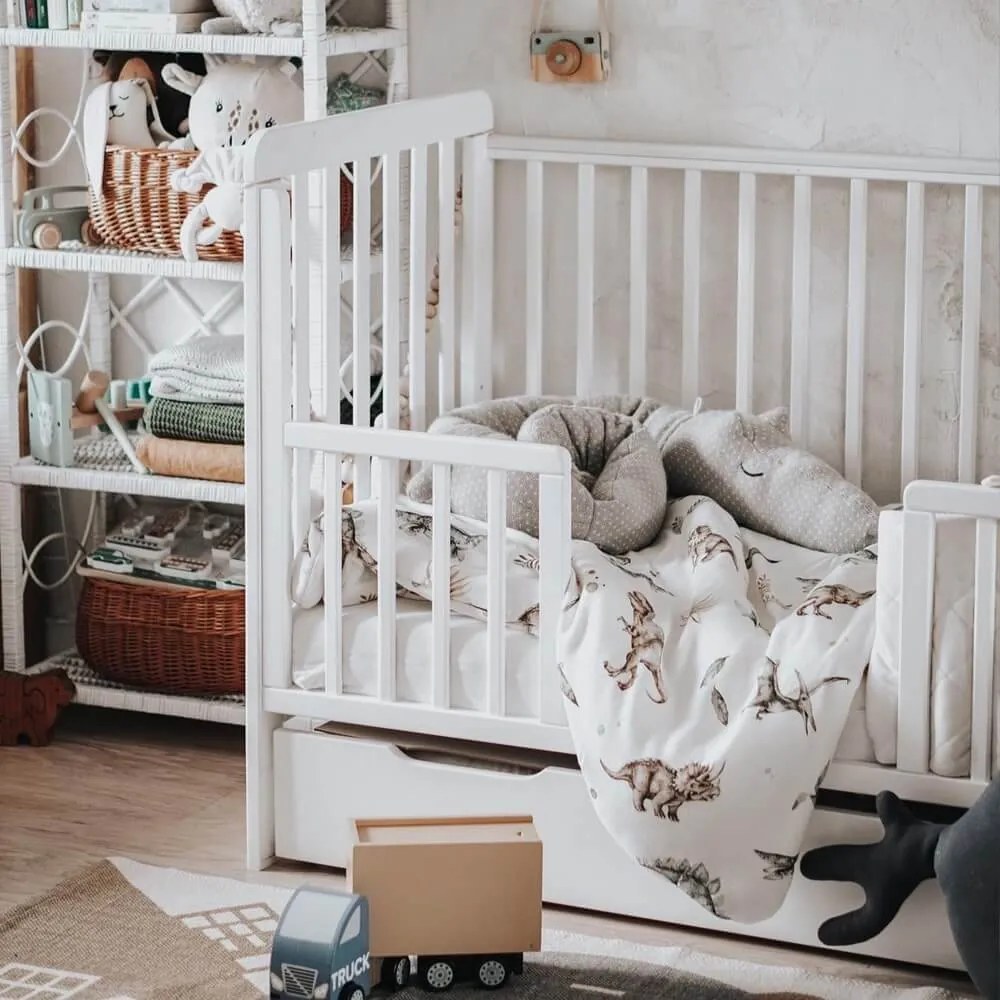 WO Detská postieľka Classic Cot 120x60 Variant úložný box: Bez úložného boxu