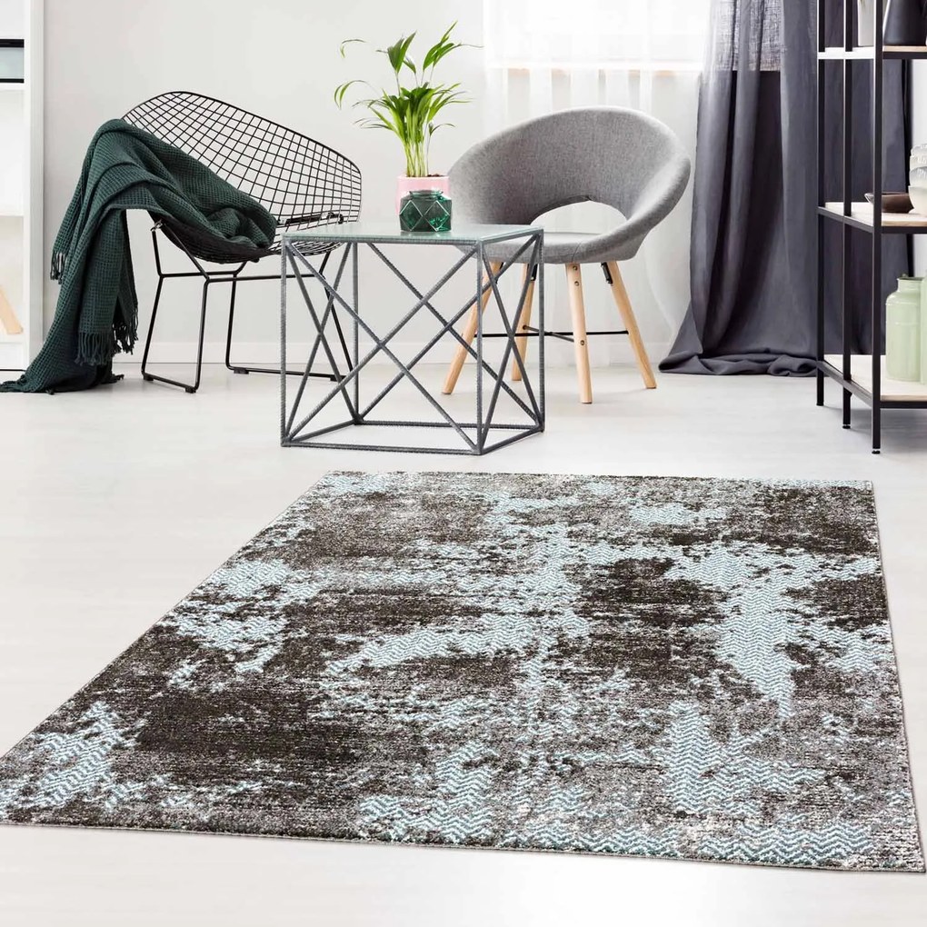 Dekorstudio Moderný koberec MODA SOFT sivo modrý 1137 Rozmer koberca: 80x150cm