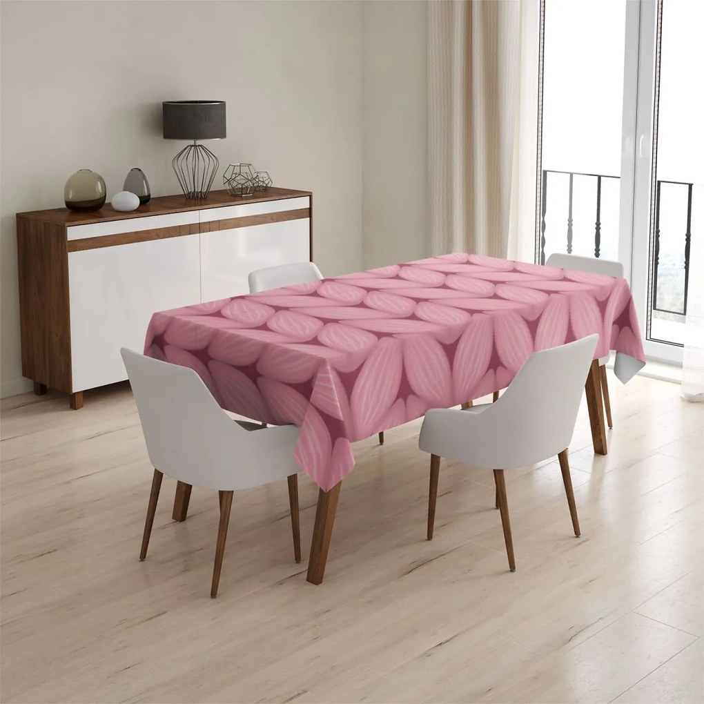 Sablio Obrus Ružové pletenie z vlny - 90x90 cm