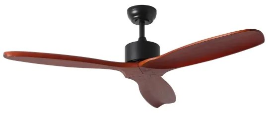 ZEVENTI - stropni ventilator CUENCA Wi‑Fi Tuya črna/hrast + daljinski upravljalnik