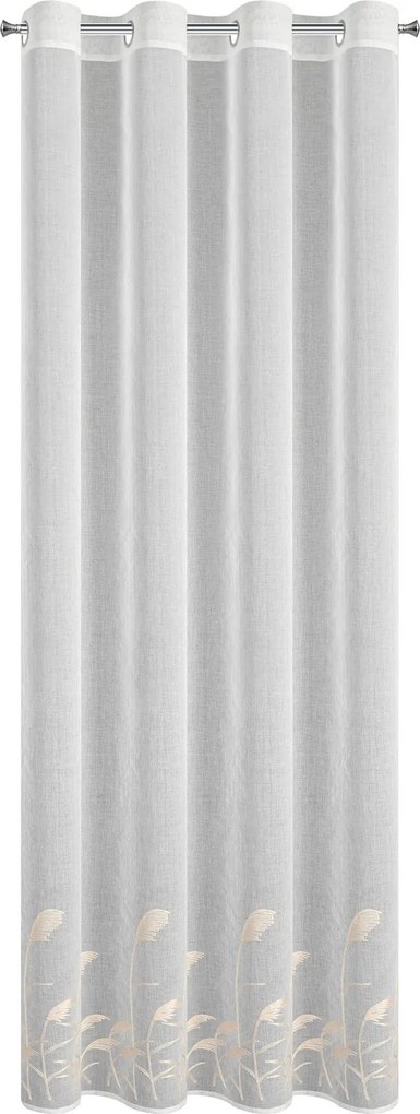 ZÁCLONA NA KRÚŽKOCH TASHA1 140X250 CM VZOROVANÁ