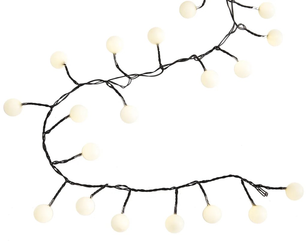 Vianočné svetelná reťaz zelená so 100 LED diódami biela 5m IP44 - Dasher