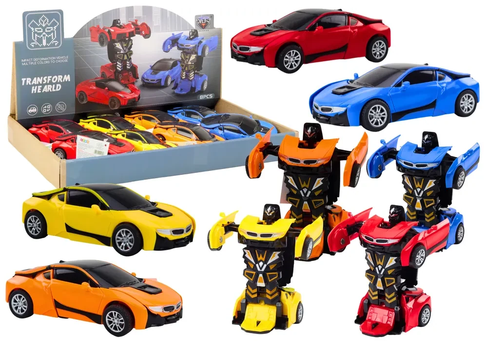 LEAN TOYS Auto-Robot 2v1 - 4 farby