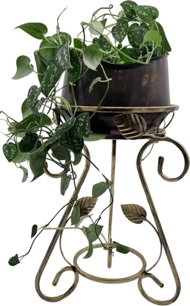 STOJAN NA KVETINÁČ FIORINA 45X31 CM ZLATÁ