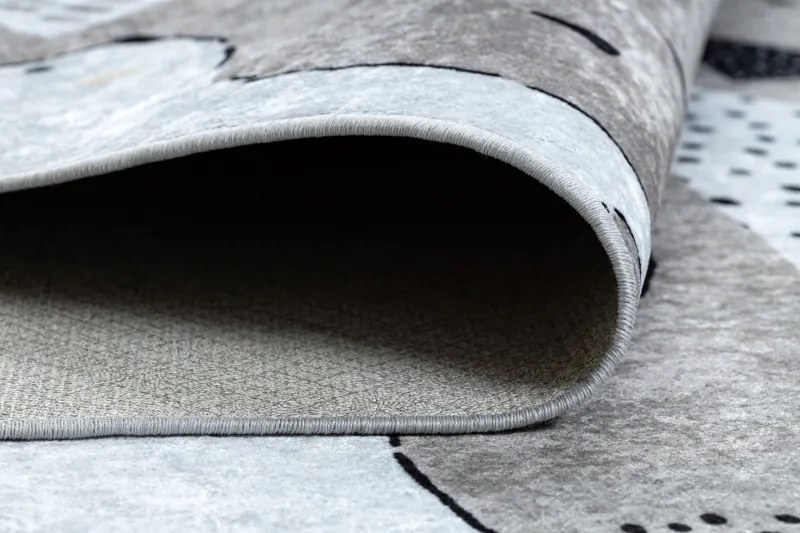 Dywany Łuszczów, Detský kusový koberec Junior 51974.802 Bears grey, 160x220, šedá, detská izba